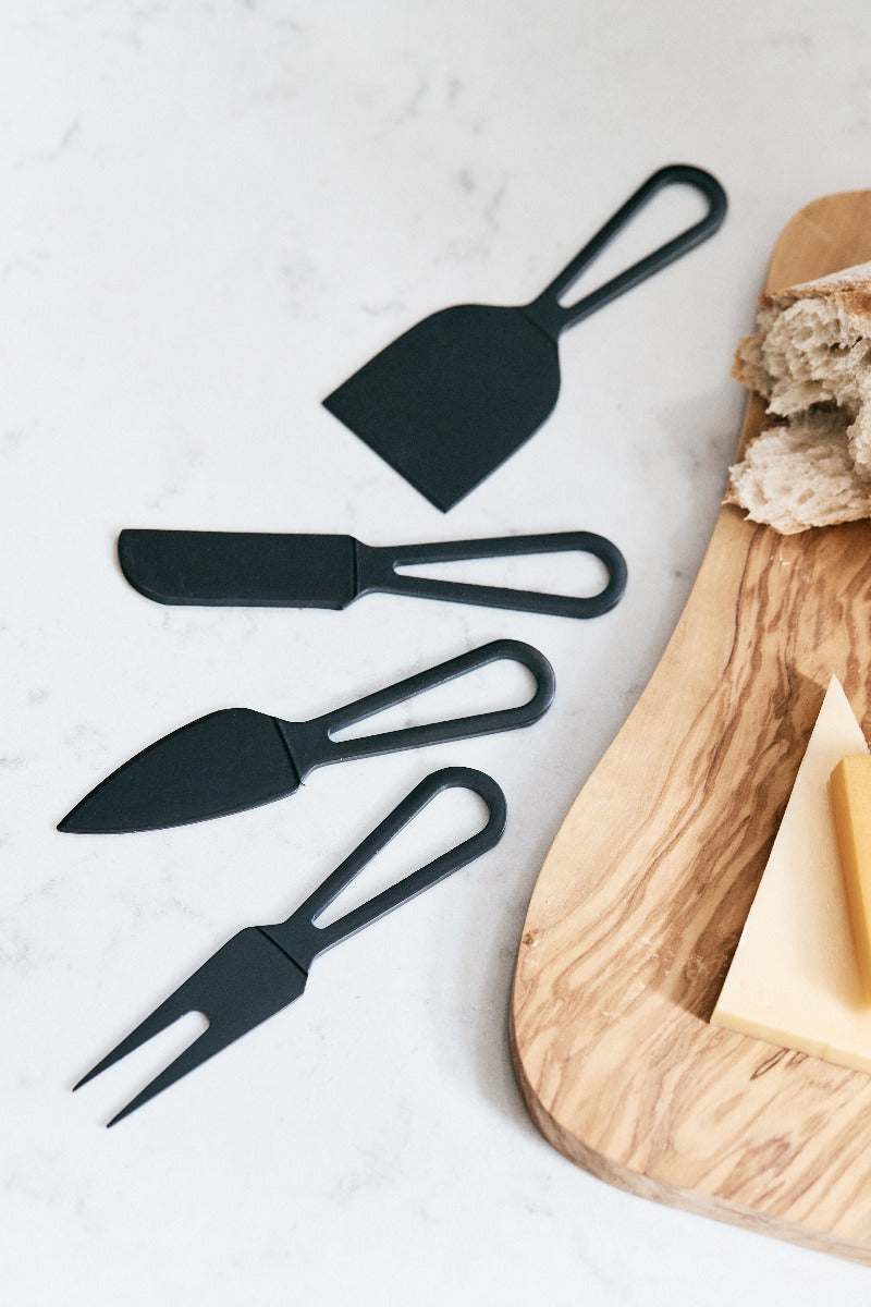 Bahne Interior osteknivsæt m. 4 dele - Black - Bahne